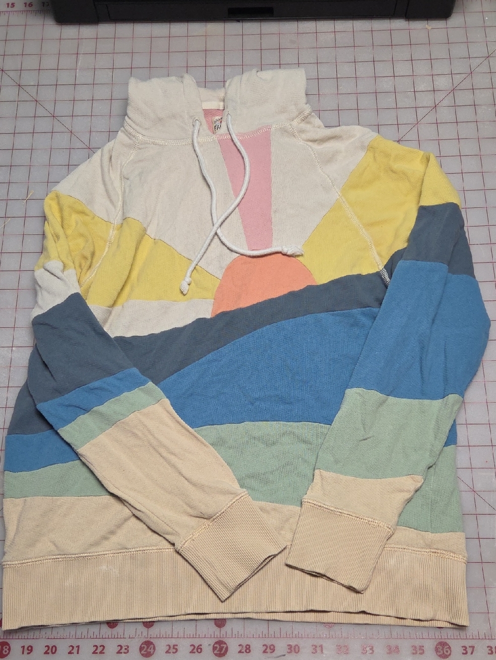 Sunrise Stripe Pullover Hoodie - Multicolor